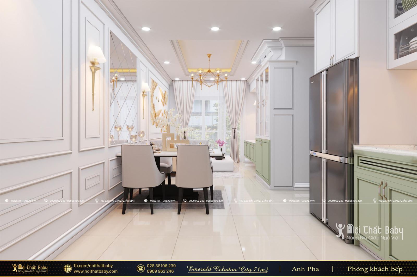 Tổng hợp các mẫu thiết kế nội thất Chung cư Emerald Celadon City